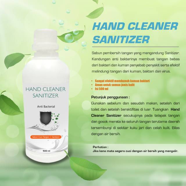 Jual Hand Cleaner Sanitizer 500 Ml | Shopee Indonesia