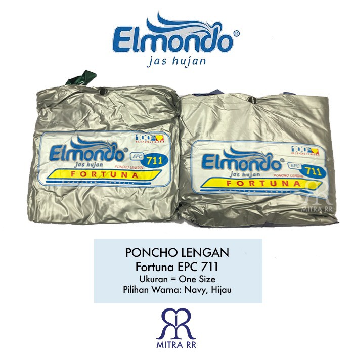 Jas Hujan Ponco Lengan Elmondo Fortuna 711 Raincoat