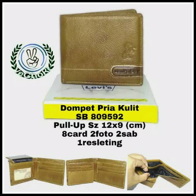 Dompet Pria Kulit Sapi Asli - Levis