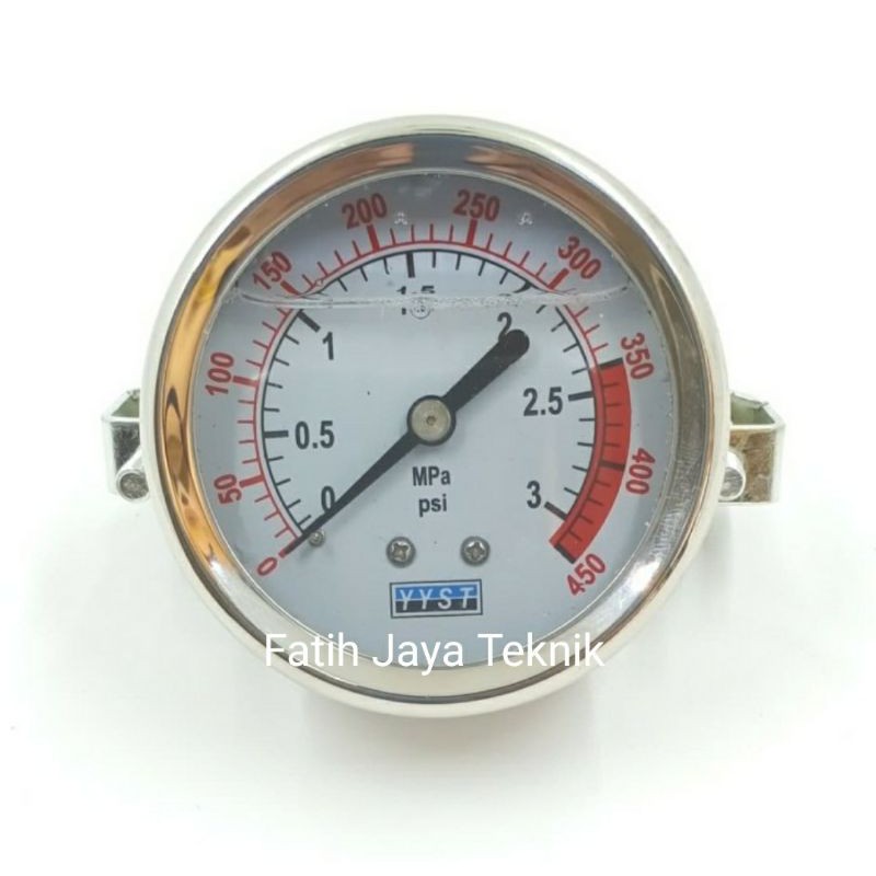 Pressure Gauge 30 Bar Alat Pengukur Tekanan