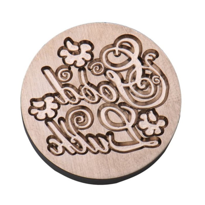 

Mantap Sealing Wax Stamp With Wood Handle - Greetings Word Terbatas