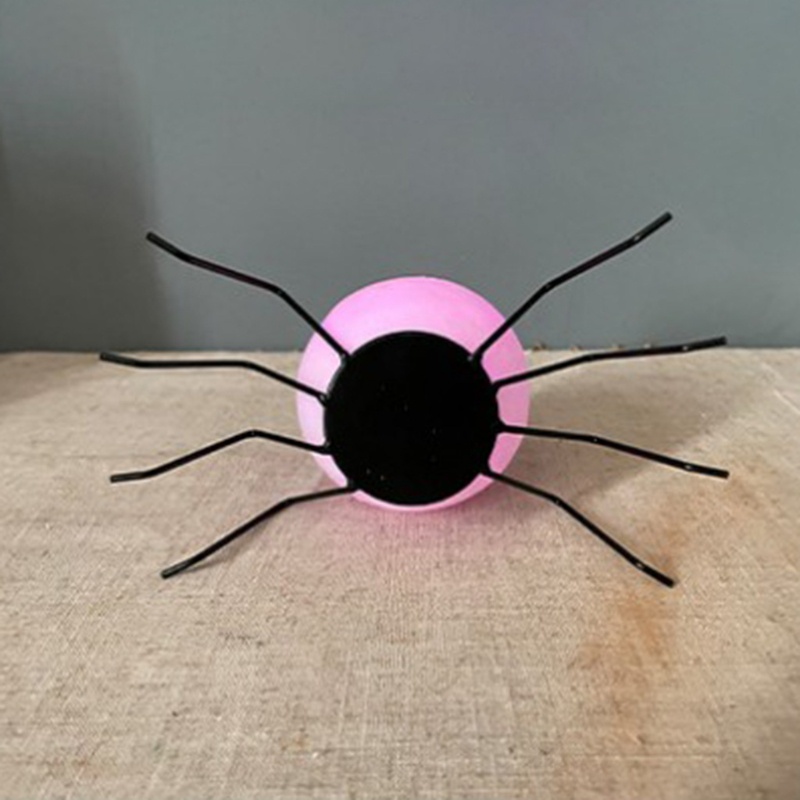 Ornamen Lampu LED Desain Laba-Laba Untuk Dekorasi Halloween