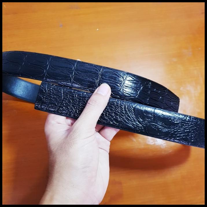 Force Welch | Tali Ikat Pinggang Rel Kulit Asli Buaya