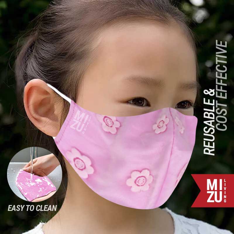 [SALE] MIZU DELICAT 8-12 KIDS Duckbill Lace Face Mask Masker Anak Kain Organza 3 Ply NON-MEDIS