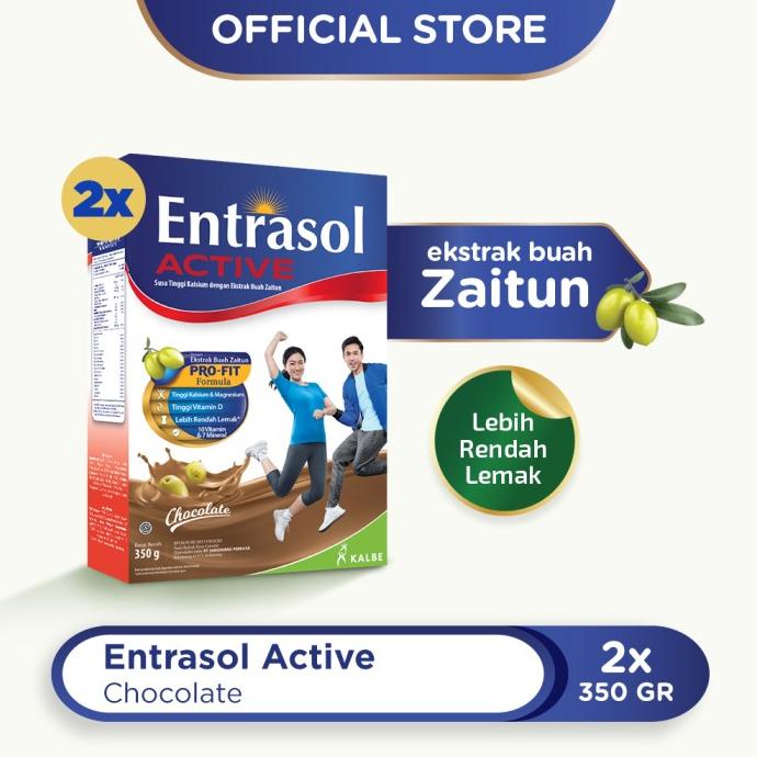 

(BISA COD) Entrasol Twinpack Active Chocolate 350g OBRAL Kode 1044