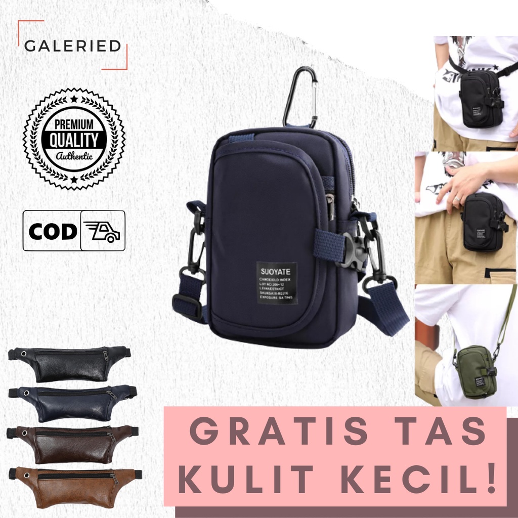 Tas Selempang Hp Multifungsi Tas Pria Pinggang Suoyate 130