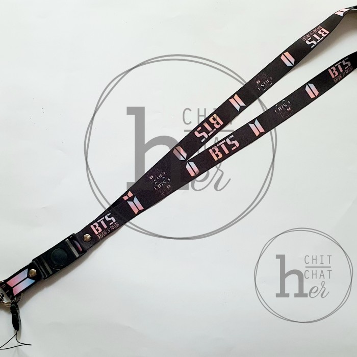 

Hemat Lanyard / Tali Id Card Bts Army Black - Unofficial Berkualitas