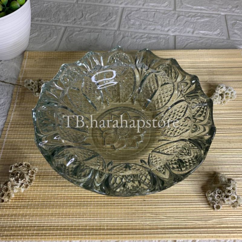 asbak kaca jumbo20cm premium/asbak kaca super tebal/asbak unik/asbak besar