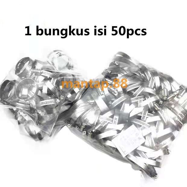 Klem Selang Stainless / Hose Clamp 2&quot;, 2 1/4&quot; , 2 1/2&quot; (Tebal 12.3mm)