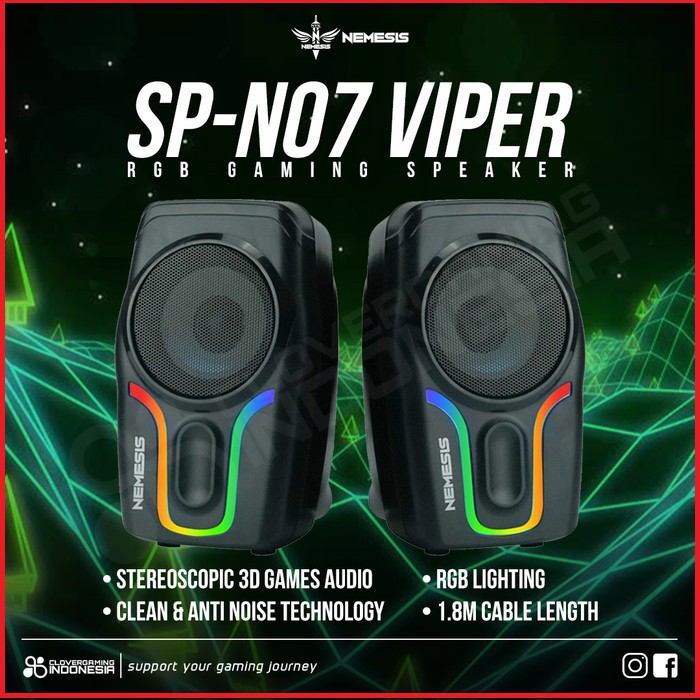 NYK SP-N07 Gaming Speaker VIPER RGB - SPN07 SP N07