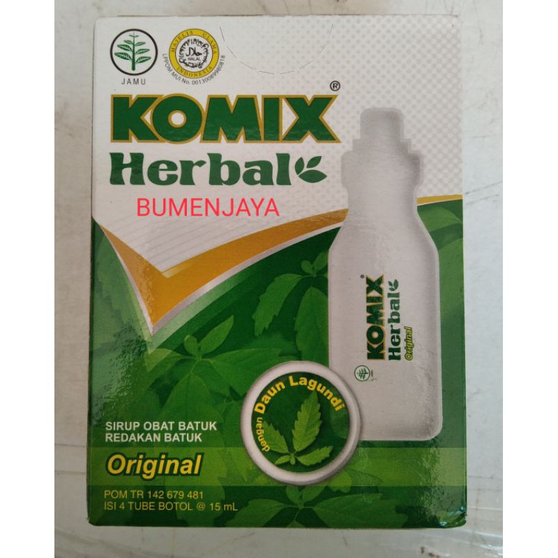 Jual Komix Herbal Obat Batuk Komik Per Box Isi 4 Pcs Komix Original