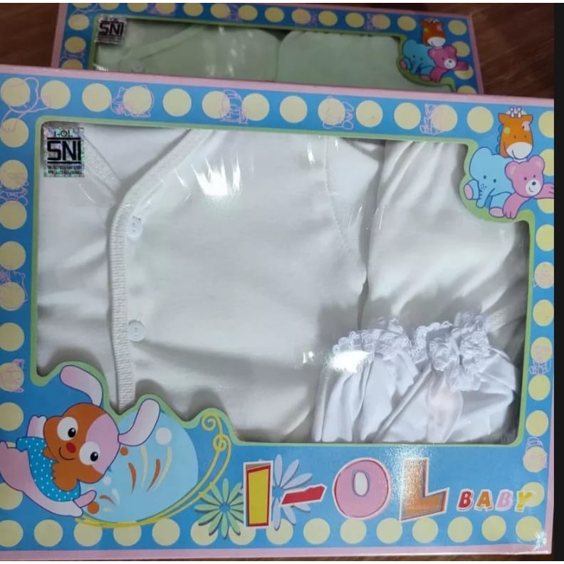 Kado Baju Bayi Set IOL Biru Muda-Baby Set Iol Murah-Baby Gify Set IOL