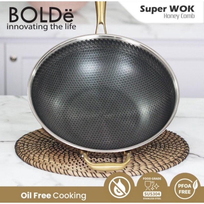 BOLDe Super WOK HONEYCOMB 32 CM