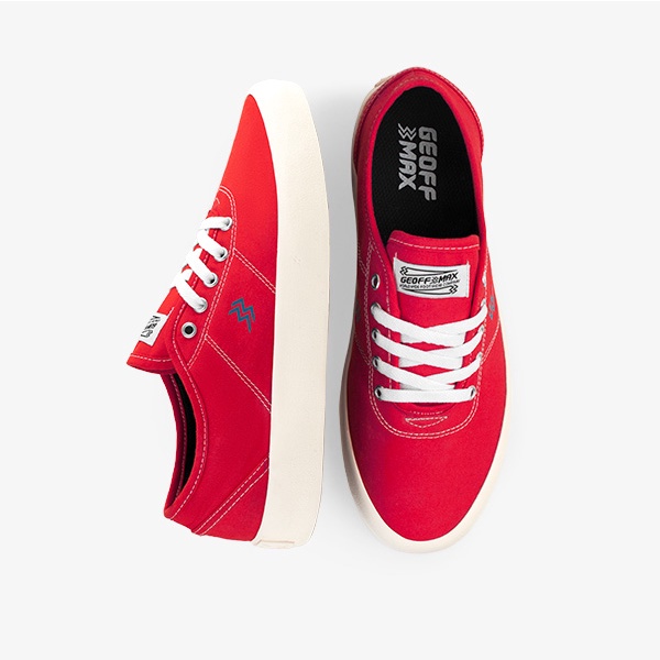 Geoff Max Factory - Ethan Us Red Broken White (Clearance Sale) | Sepatu Pria | Sneakers Pria