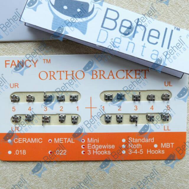 ORI | BRACKET BEHEL FANCY ORENS ORANGE OREN AMPLOP | KAWAT GIGI PERMANEN PERBAIKAN GIGI BEHELLDENTAL