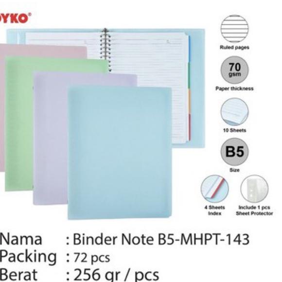 

NEW !! 3.3 Map Binder Note A5 B5 Warna Pastel A5 / B5-MHPT-143 [KODE 7]