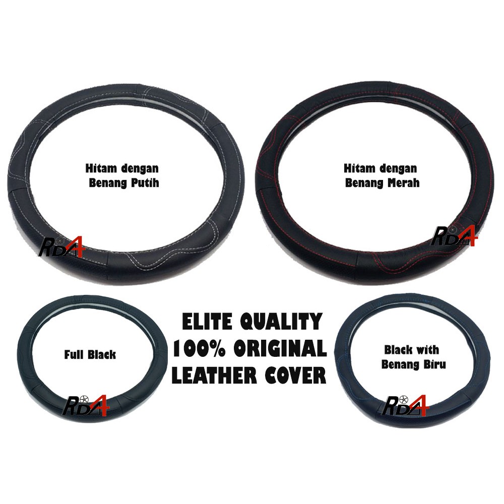 ELITE Car ORIGINAL Leather Steer Cover Sarung Stir Mobil Kulit Asli