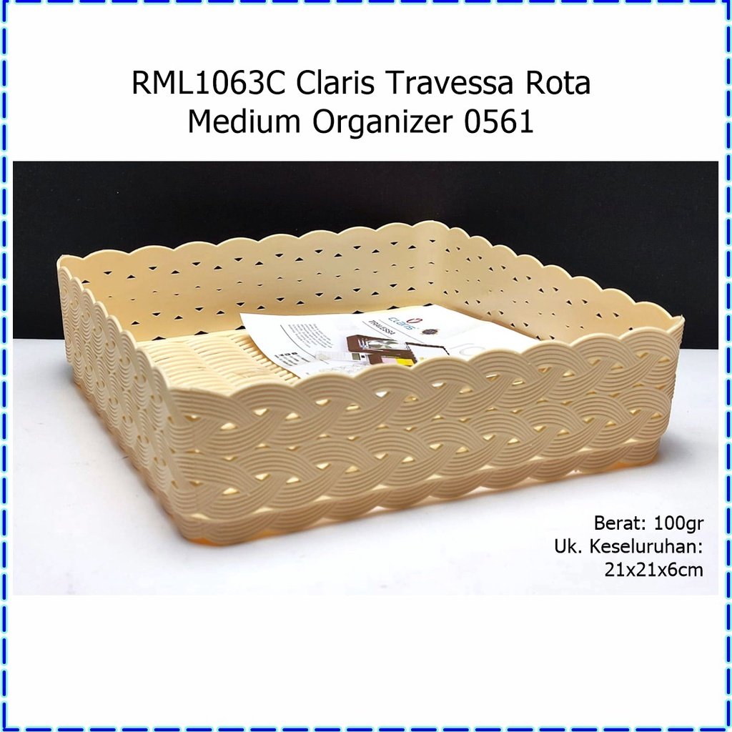 RML1063C Claris Travessa Rota Medium Organizer/Desk Oragnizer/Tempat Penyimpanan 0561