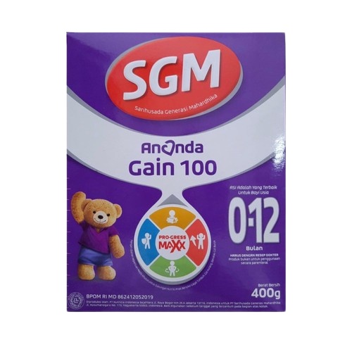 SUSU SGM ANANDA GAIN 100 0-12BULAN 400GRAM