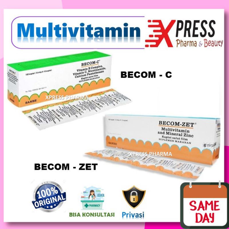 MULTIVITAMIN BECOM C /BECOM ZET TABLET