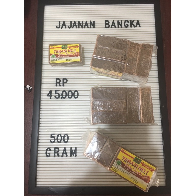 

TERASI NO. 1 SUPER ASLI TOBOALI 500gr