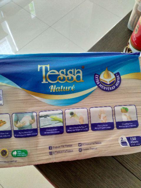 Tisue Dapur Tessa Nature 2 Ply 150 Sheet