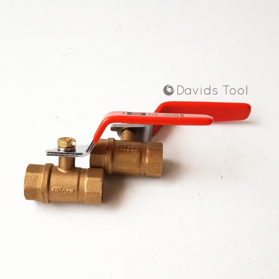 Stop Kran Ball Valve Kuningan 1/2 Inch Tebal Freder