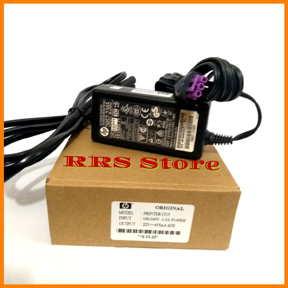 Adaptor Charger Printer HP 1515 1010 1510 22V -455MA 60 W Original 3 PIN