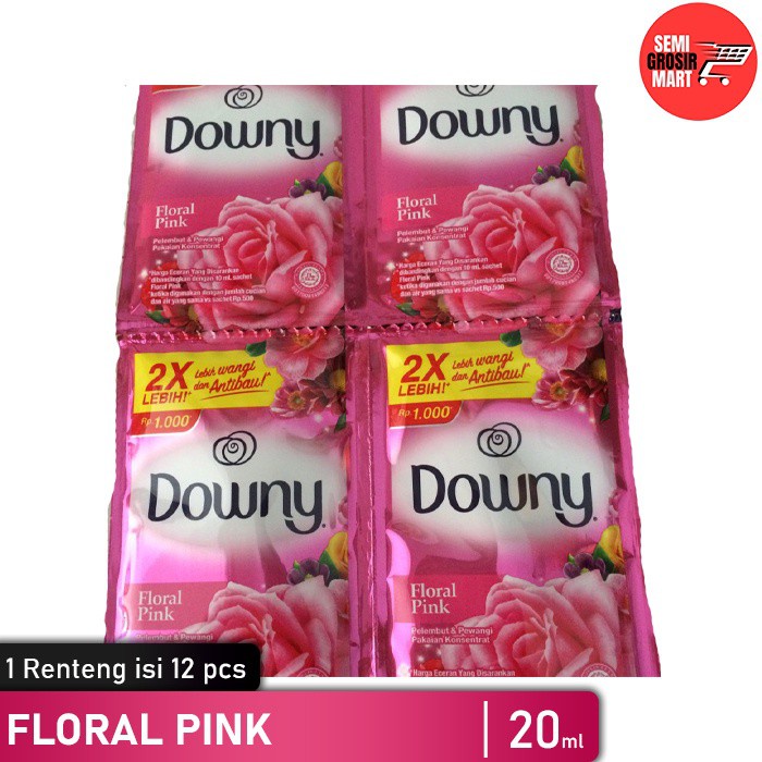 Jual Downy Floral Pink 20ml isi 12 pcs | Shopee Indonesia