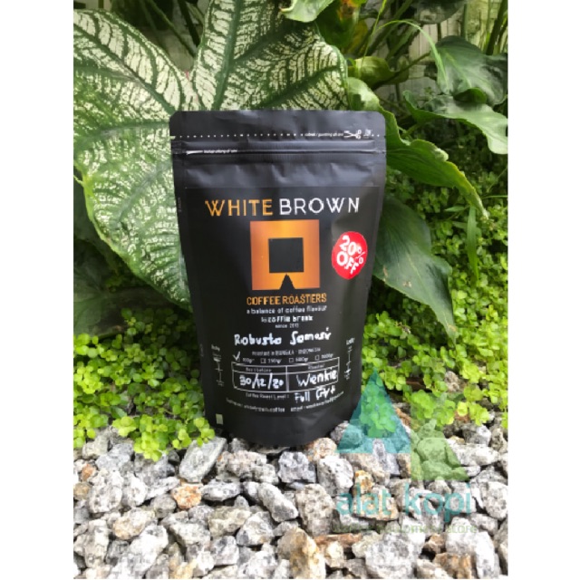 

Wholebean (biji) Robusta Samosir 100g full city Roasted.