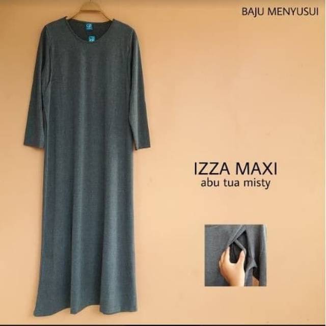 MAMIGAYA Baju Menyusui  IZZA  Maxi Dress Gamis Menyusui