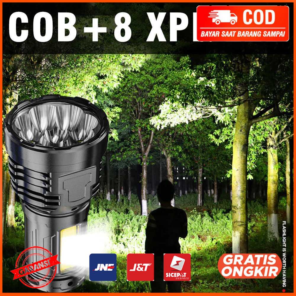 Senter LED Flashlight Waterproof USB Rechargeable XPE COB S11