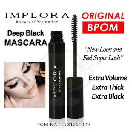 ^ KYRA ^ Implora Maskara Deep Black Mascara - Extra Thick &amp; Extra Black Waterproof