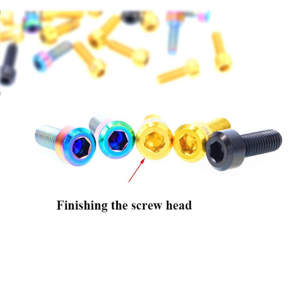 R-FLOWER 2pcs Baut Sepeda 4warna M5*14mm Titanium Alloy Fixed Handle Bolt