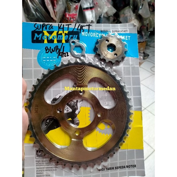 Gear Gir Depan Belakang Sepuhan Sepuh Grand Supra X Fit Lama 14 45 T