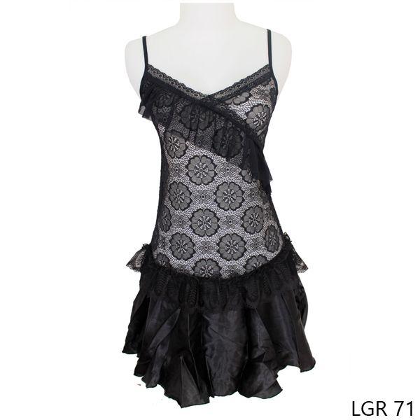 Lingerie Wanita Sexy Tile Hitam - LGR 71