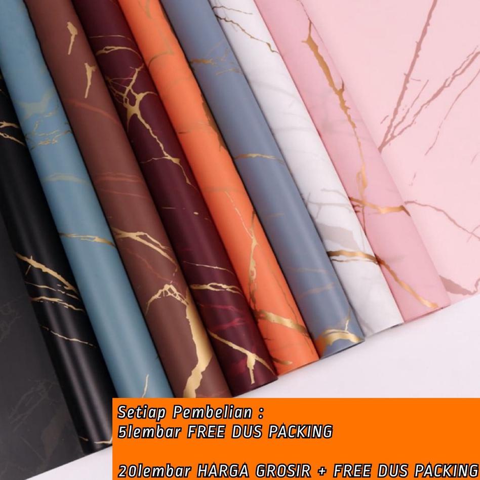 

Grosir RYSEO IJU107 5Lembar Kertas Bunga Buket Motif Marble Anti Air/Flower Wrapping Paper 61 Best Seller