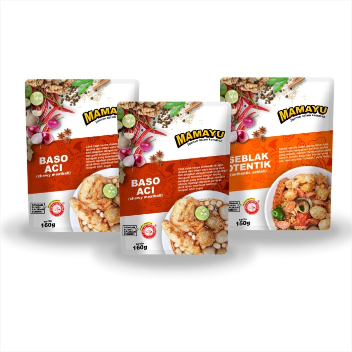 

Paket Rekomended Mamayu (2 Baso Aci dan 1 Seblak Otentik) - BARU