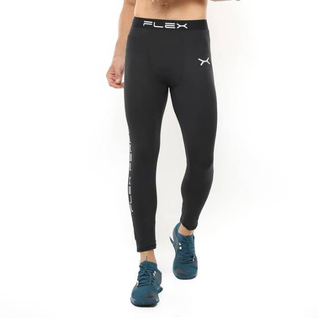 FHS-005HT Celana legging sport fitness bodyfit FLEX hitam