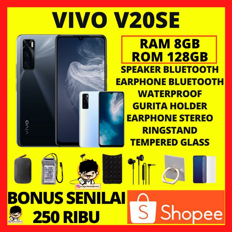 VIVO V20SE RAM 8GB INTERNAL 128GB GARANSI RESMI HP VIVO V20 SE 8/128 PROMO MURAH BONUS