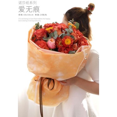 Flower Wrapping / Paper Cellophane Waterproof Hand Buket (ECER) Kertas Kado KB6018