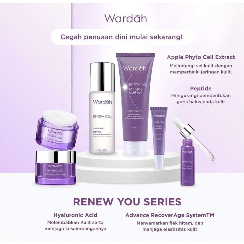 paket 3 in 1 wardah renew you