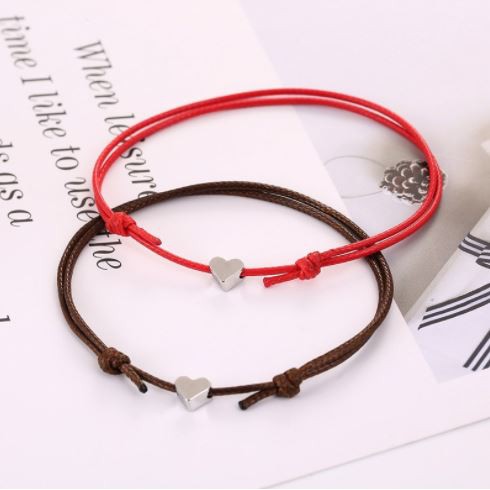 Gelang Couple LOVE SIMPLE KNOT Waterproof Tali Korea
