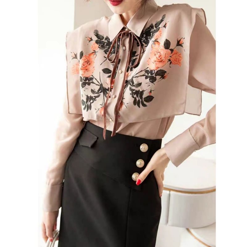 MDLV ~ 5265 JUDYTA SAILOR COLLAR SHIRT BLOUSE KOREA KEMEJA KOREA BLOUSE PREMIUM FASHION IMPORT