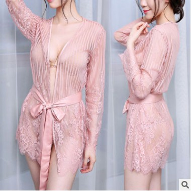 Kimono Sexy Bahan Lace Transparan Baju Anak Gaun Tidur Daster Berkualitas Shopee Indonesia