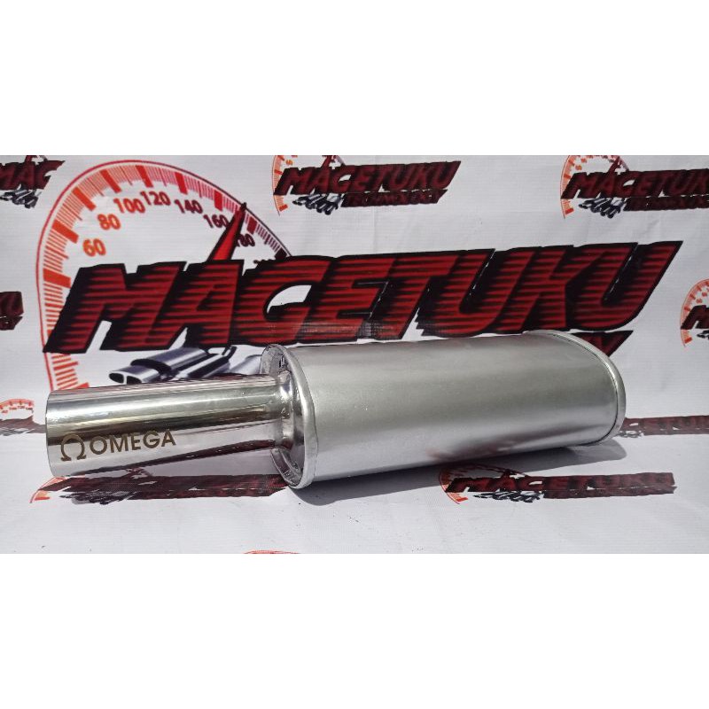 Knalpot Mobil OMEGA Bass Bulat Avanza Pick Up Ayla Vios Xenia Sedan Knalpot Mobil Racing Murah