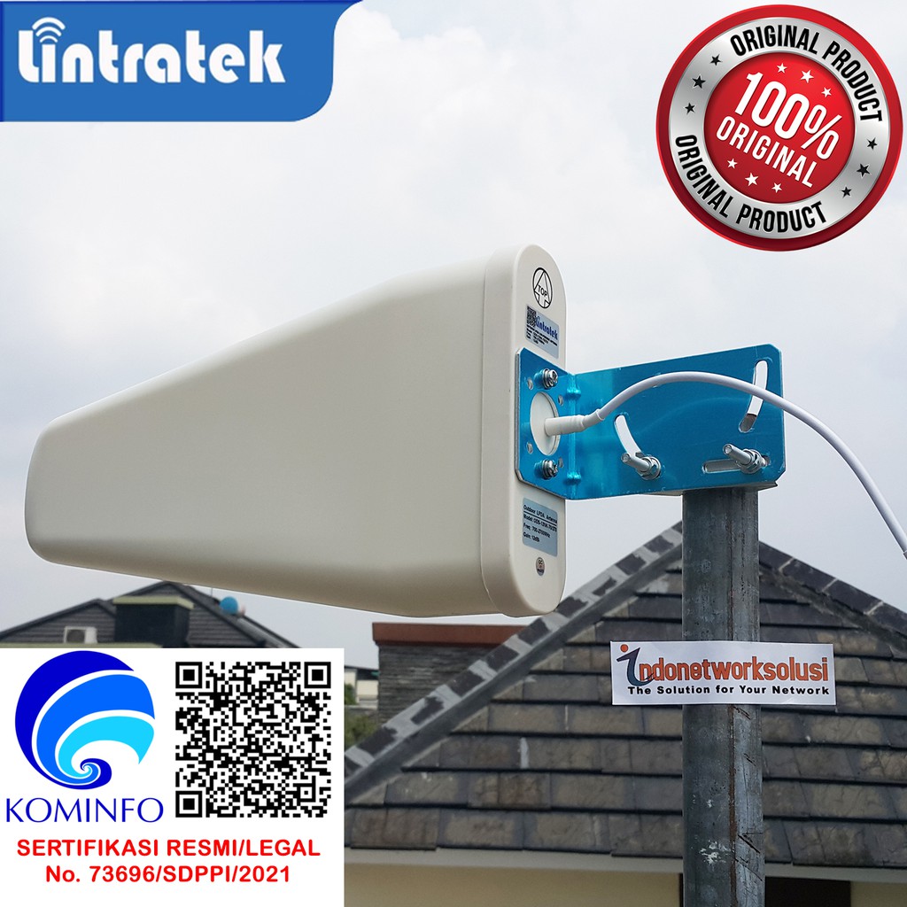 Antena outdoor LOG PERIODIC PERIODIK LPDA untuk ke alat Repeater HIGH GAIN Lintratek ORIGINAL