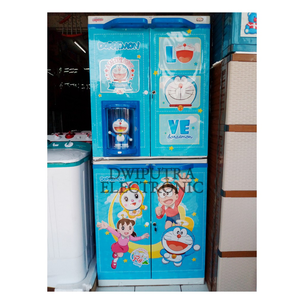 LEMARI PAKAIAN NAIBA DOLL 9284 RAK BAJU BONEKA DORAEMON