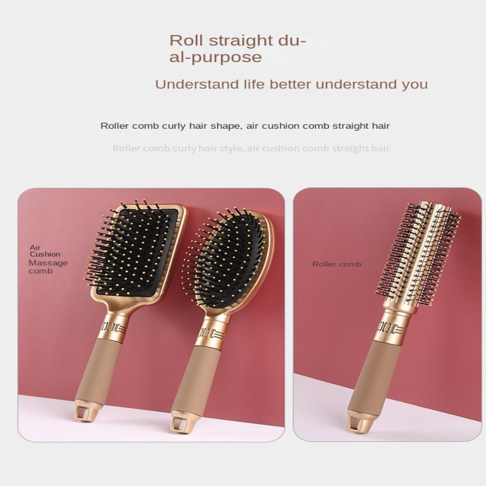 Needway   Sisir Rambut Oval Persegi Panjang Anti Statis Air Cushion Quiff Hair Roller Curly Round Brush 3jenis Hairstyle Massager