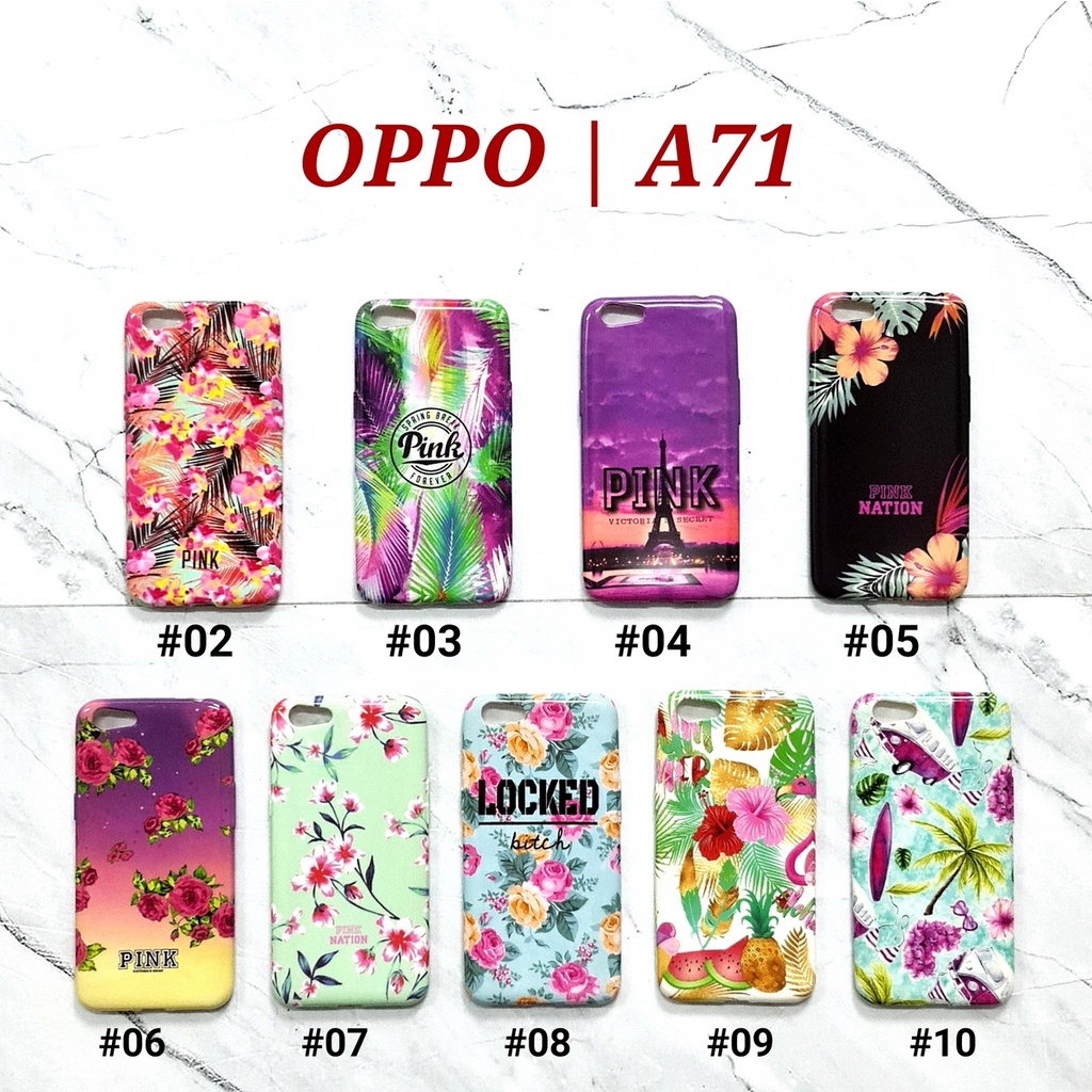 [ BUY 1 GET 1 FREE ] PKN - OPPO A71 A83 F1S A59 F5 F5 YOUTH F7 | PINK NATION Soft Case Floral